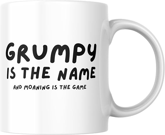 Wanky Candles Funny Grumpy Husband Mug for Dad Coffee Cup Gift | Moaning Is The Game, CMUG442