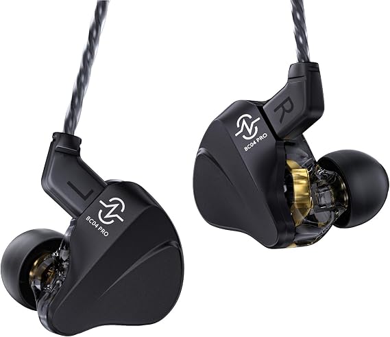 keephifi CCZ BC04 Pro in-Ear Monitor Headphones, 1DD+1BA Noise Cancelling Gaming Earbuds