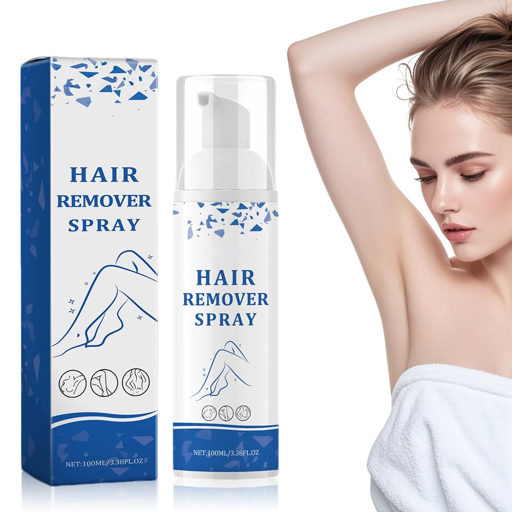 Hair Removal Spray, 2025 New Moisturizing Hair Removal Cream for Women and Men, Painless Hair Remover Foam Spray for Armpits Arms Legs Gentle on Dry and Sensitive Skin 1