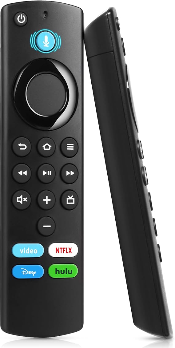 Voice Remote Replacement Fit for Fire-Smart TV Cube, TV Stick 4K/4K Max, TV Stick, TV Stick Lite, Smart TV 3rd Gen and TCL, Hisense, Insignia-Pioneer-Smart-TV