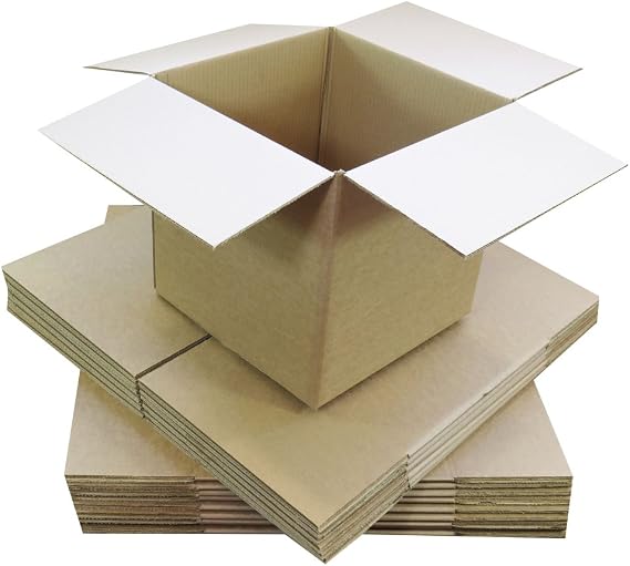 Triplast 76 x 76 x 76mm Small Single Wall 3x3x3" Shipping Mailing Postal Gift Cube Cardboard Boxes (Pack of 25)