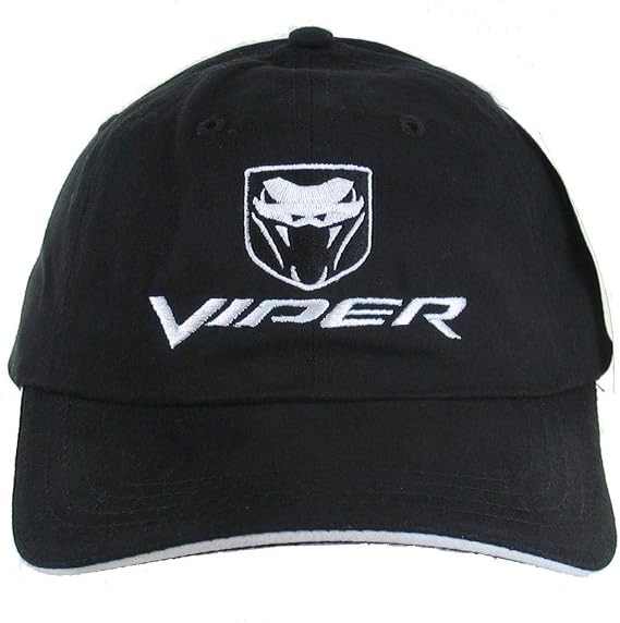 Dodge Viper Fangs Hat for Men Black/White