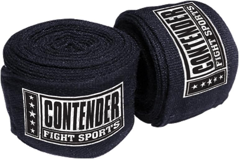 Contender Fight Sports Mexican Style Boxing Hand Wraps Pair, Black