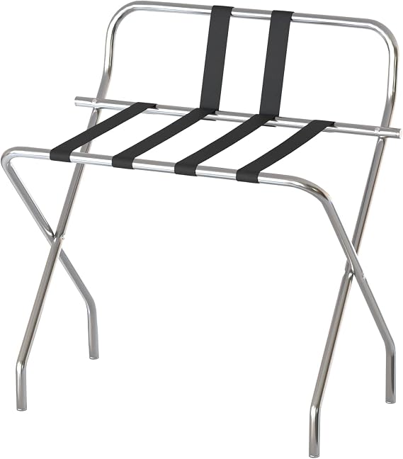Chrome Folding Luggage Rack with Guard