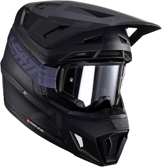 Helmet With Goggles Leatt Kit Moto 7.5 V24 Stealth (59-60cm) L