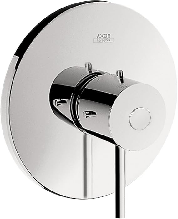 AXOR Starck Modern Premium Easy Control 1-Handle 7-inch Wide Pressure Balance Shower Valve Trim in Chrome, 10407001