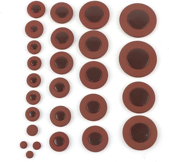 "26PCS Alto Saxophone Pad, Multi Size Sax Leather Pads Replacement Accessory Set"