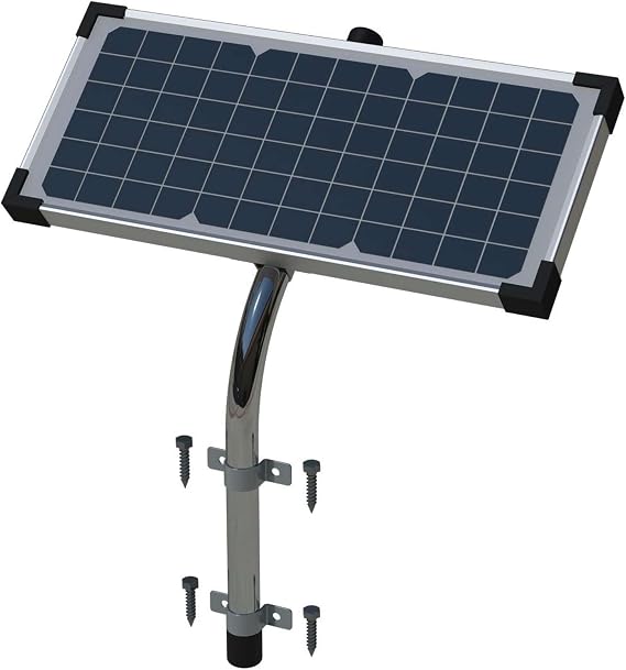 Ghost Controls Premium 10-Watt Monocrystalline Solar Panel for Automatic Gate Opener Systems- AXDP (1. 10W Monocrystalline)