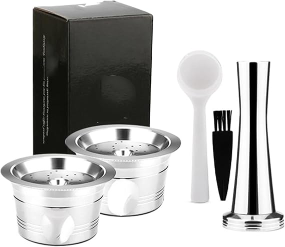 Tchibo と互換性あり、Cafissimo と互換性あり、再利用可能なコーヒーカプセルフィットマシン、ステンレス STEE K マシン修理部品Set2