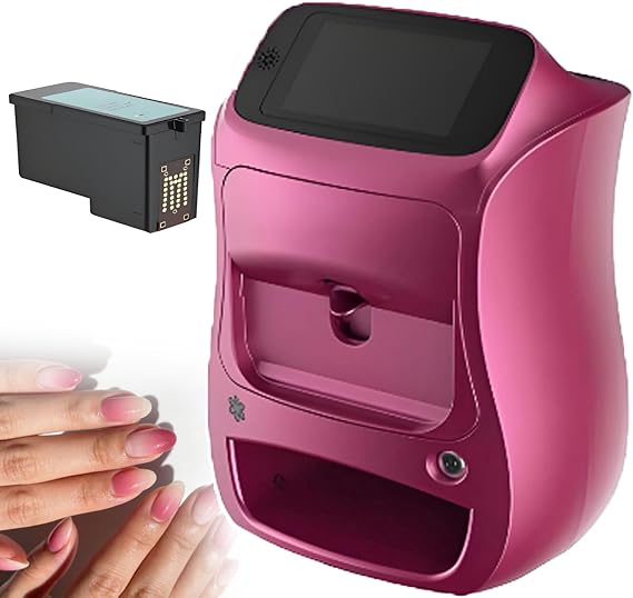 Automatic Nail Printing Machine - 3D Nail Art Printer with 5in Touch Screen Control, Printing and Drying Integrated, 2026 DIY Mobile Nail-Printer Machine for Nail-Salon and Home Use TypeB