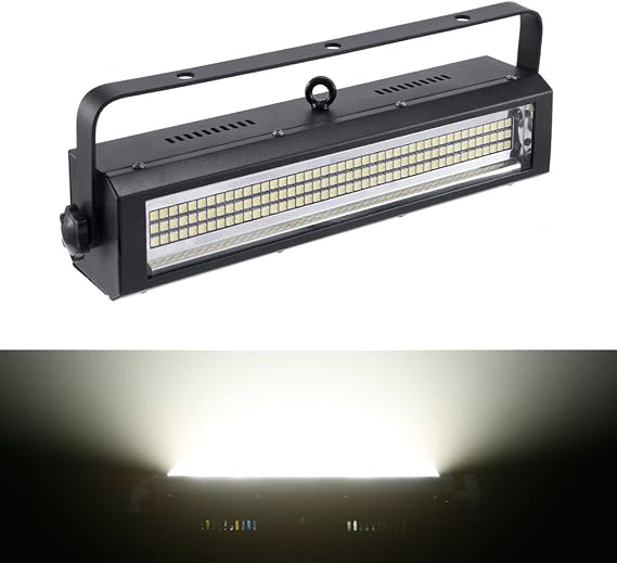 MFL. S100 132-LED Strobe Lights White Bright Stage Lighting Strobe Blinder and Wash Light DJ Disco Lights Sound Activated Modes DMX Control All in One for Party Stage Live Concert