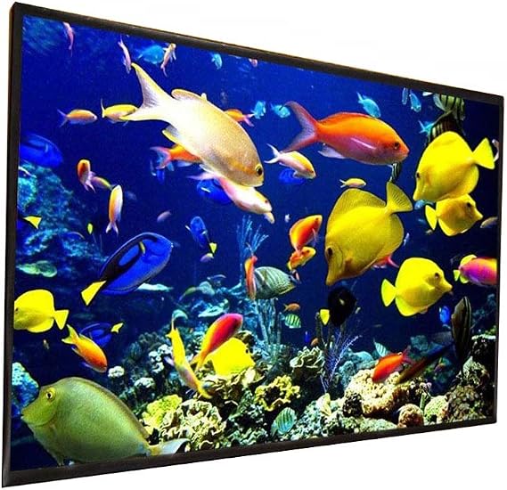 Projector Screen, Release Projector Screen Outdoor 150 200 Inch 300 Inch White Cloth Material 180 250 Inch Optional 16:9/4:3 for LED Proyector (180 inch)
