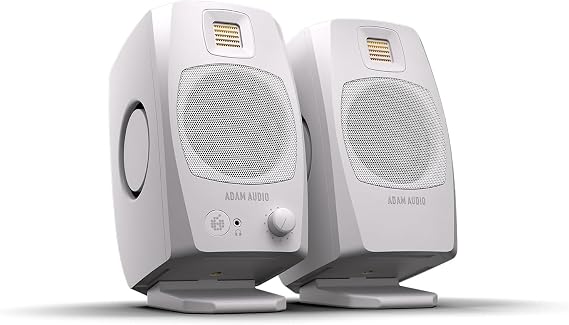 ADAM Audio D3V Active Desktop Studio Monitor Speakers - White