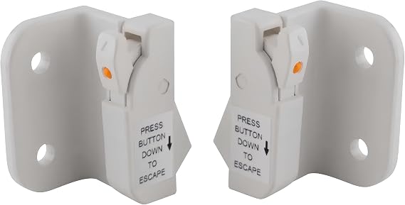 Brixwell Dual Action Window Opening Control Device Pair, Euro White Finish
