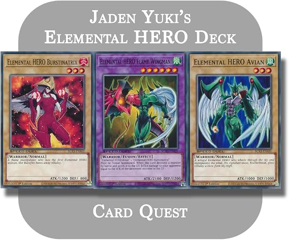 YU-GI-OH! GX - Jaden Yuki's Complete Classic Elemental Hero Fusion Deck