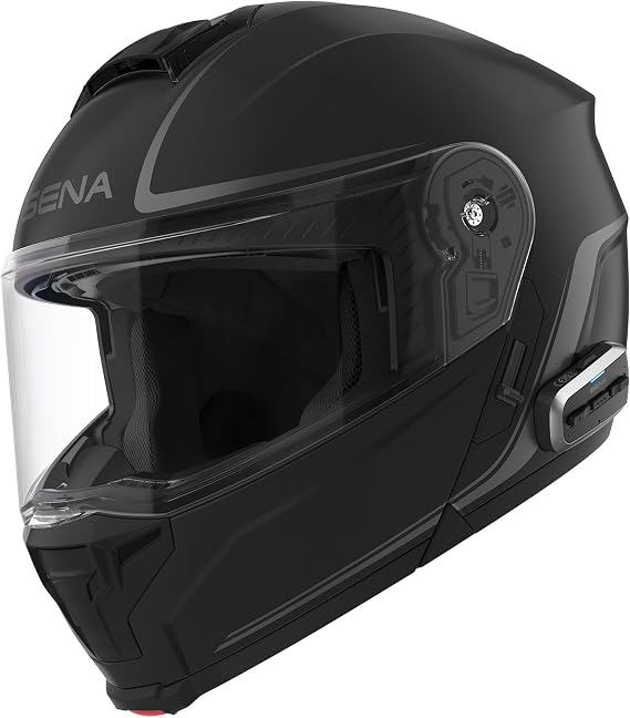 Sena OUTRUSH 2 Modular Smart Motorcycle Helmet with Bluetooth Connectivity and Mesh Intercom Communication