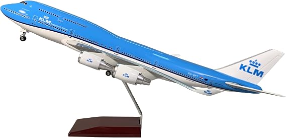 Extra Large KLM Boeing 747-400 LED Aircraft Model - 1/150 Scale