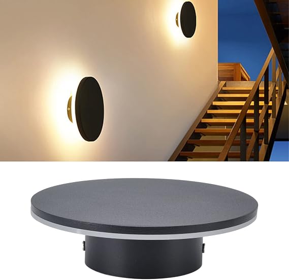 12W LED Flush Wall Ceiling Mounted,Round Circular Bulkhead Light Fitting Indoor LED Wall Lamp Modern Wall Lamp,Outside use for Garden Corridor Hallway Wall