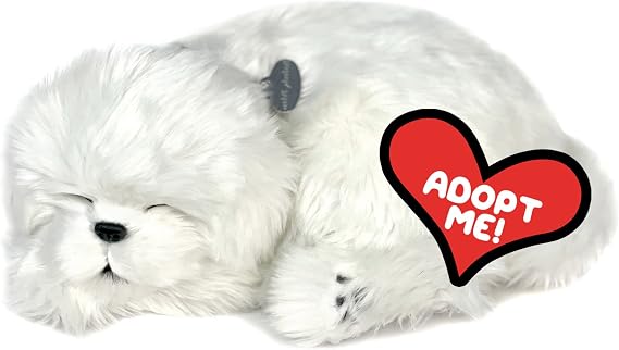 Perfect Petzzz - Maltese, Dog Toys for Kids and Elderly, Realistic Stuffed Animals, Battery-Operated Stuffed Dog, Companion Interactive Pets with Synthetic Fur