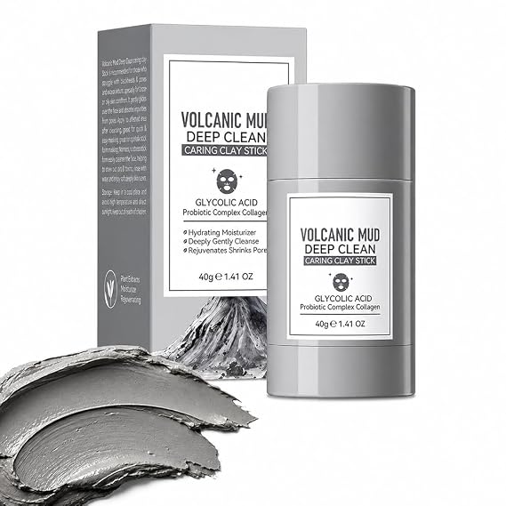 Alaska Volcano Pore Clay Stick, Blackhead Care, 40g Clay Mask for Pores