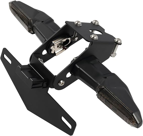 Tail Tidy Kit for 2015-2025 Kawasaki Z125 Z125 Pro Fender Eliminator Kit equipped foldable License Plate Mount Holder Bracket, License Plate Light, PLUG&PLAY Turn Signal Lights