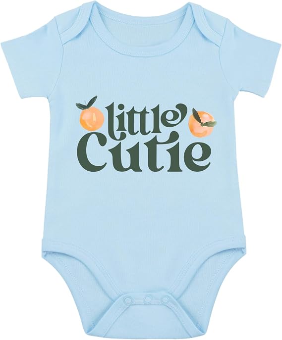 Little Cutie Baby Bodysuit Orange Cute Bodysuit Baby Lil Cuties Bodysuits Babies Unisex Clothes