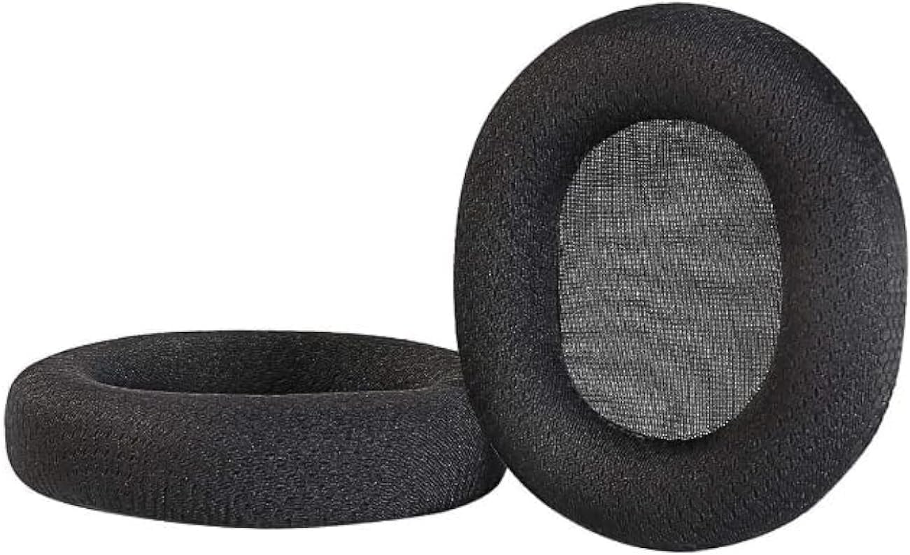 Steelseries Arctis 7/Arctis 5/Arctis 3/Arctis 1/ Arctis Pro Kayıpsız Kablosuz Oyun Kulaklığı, Yumuşak Hafızalı Sünger ve Nefes Alabilir Örgü Kumaş Kulak Pedleri Minder (Siyah)