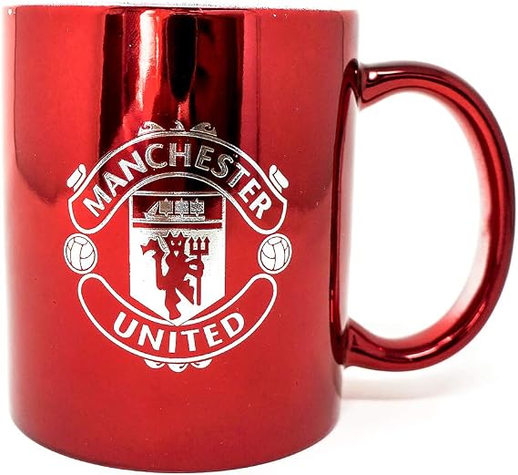 FOCO Officially Licensed Manchester United FC Metallic Red Mug