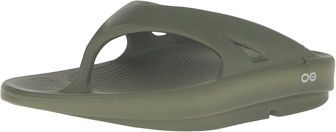 OOFOS Unisex Original Thong flip flop , Forest Green, 5 B(M) US Women / 3 D(M) US Men