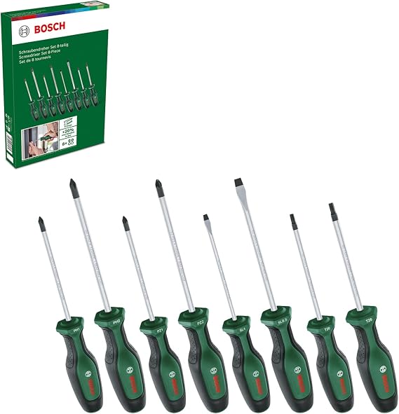 Bosch Home and Garden Screwdriver Set 8 Pieces