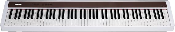 NuX NPK-10 88-Key Scaled Hammer-Action Portable Digital Piano, White