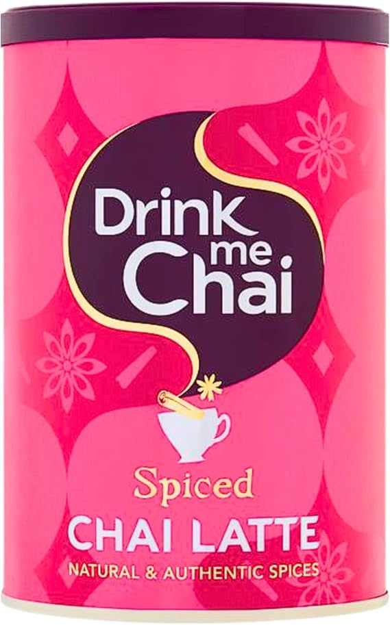 Drink Me Chai Spiced Chai Latte 250g – Authentic Spiced Chai Powder Drink – Café Style Instant Latte – Includes Gifty Goodness Shopping List