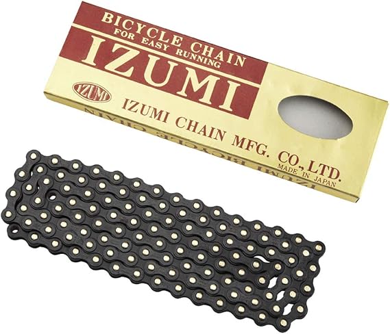Izumi Standard Chain 1/8 x 1/2 (116 Links), Black/Gold