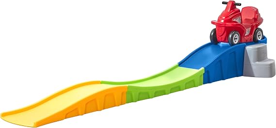 Step2 Up & Down Roller Coaster Toy Roller Coaster Anniversary Edition | Children's roller coaster with running car | 118 inch roller coaster for kids