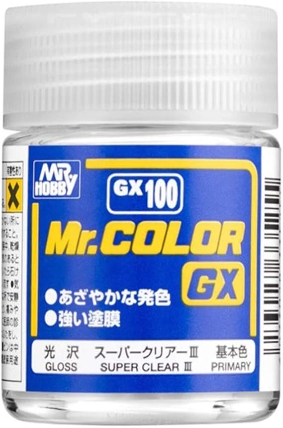 GSI Creos - GX100 Mr. Color GX Super Clear III (18ml), Mr. Hobby