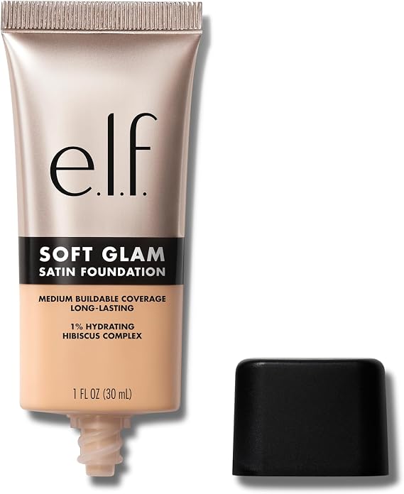 e.l.f. Soft Glam Foundation, Medium Coverage, Long-Lasting & Buildable Foundation For A Smooth, Satin Finish, Vegan & Cruelty-Free, 23 Light Cool
