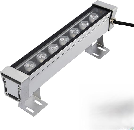 RSN 7W LED Wall Washer Luminaire Pink Color IP65 Outdoor Spot Flood Light for Landscape Building Bridge Hotel Decorative [Energy Class A+]