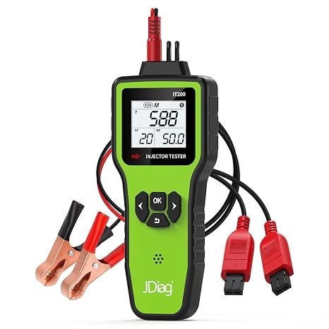 JDIAG Universal Fuel Injector Tester Cleaner Kit, Fuel Injector Tester