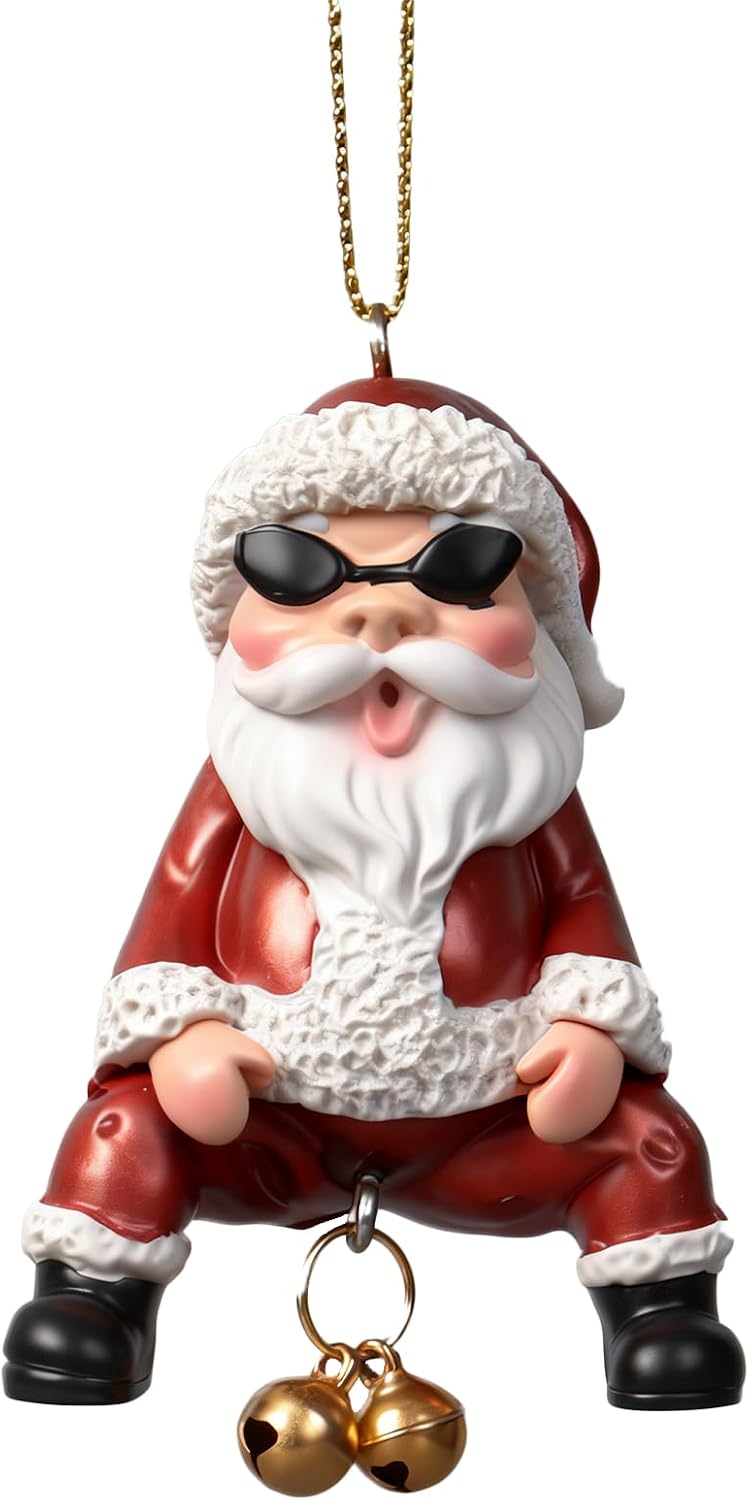 Funny Ornaments for Adults Santa Ornament for Christmas Tree Christmas Ornaments Funny Gifts for Adult