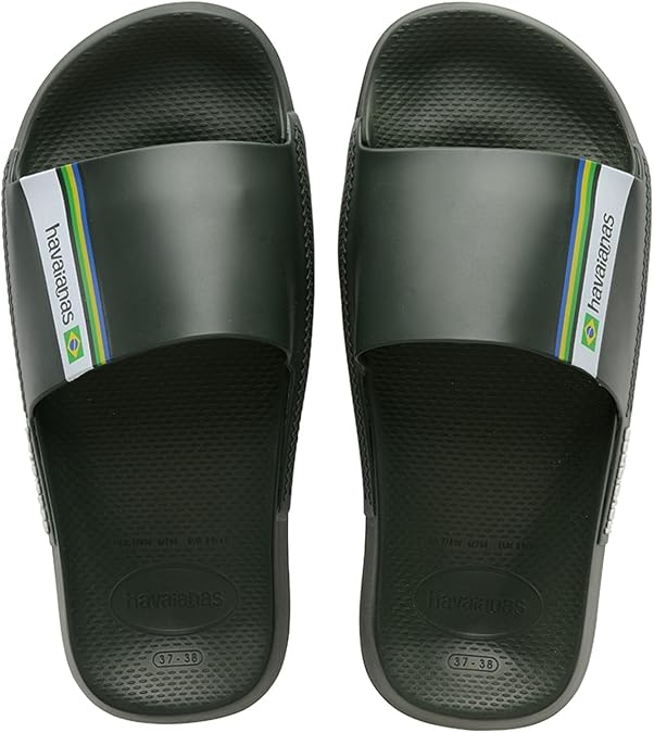 Havaianas Slide Brasil Navy Blue 29 30 Flip Flops Unisex