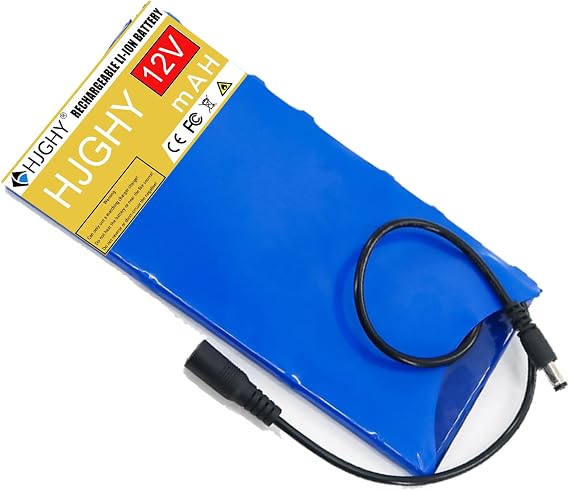 DC 12V 10000MAH 5000MAH Lithium Ion Battery Ultra Thin Portable Lithium Polymer Battery LED Light Strips Camera Audio Monitoring Spare Robotics Street Light