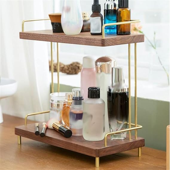 Cosmetic Storage Rack Toilet Bathroom Toilet Dressing Table Wash Table Desktop Skin Care Product Storage Rack(D)