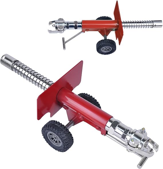 Mini Firecracker Launching Cannon Model, Miniature Firecracker Cannon with Recoil Mechanism Mini Firecracker Artillery Cannon Model Collection Gifts Desktop Ornaments for Military Fans (Red)