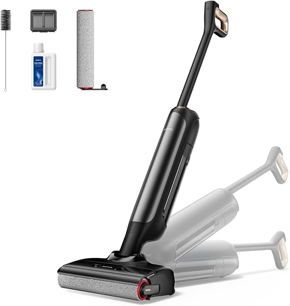 MOVA M10 Cordless Wet Dry Vacuum Cleaner 180 Lie-Flat Smart Vacuum Mop All in One for Hard Floor, 167F Flashdry Self-Cleaning, Zero inch Dual-Edge Cleaning, 18000Pa Suction, Zero-Tangle for Pet Hair