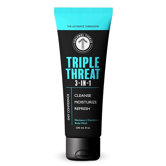 Triple Threat 3-in-1 Body Wash Shampoo Conditioner - 8 oz