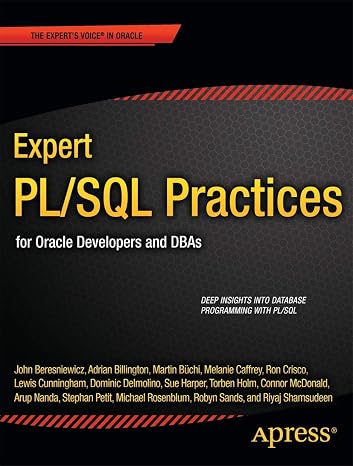 Expert PL/SQL Practices: for Oracle Developers and DBAs