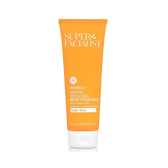 Super Facialist Vitamin C Daily Micro-Polish Face Scrub - 4.2 oz | Biodegradable Exfoliator, Gentle Formula, For Radiant Skin