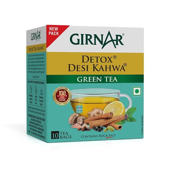 Girnar Detox Green Tea, 10 Sachet Pack