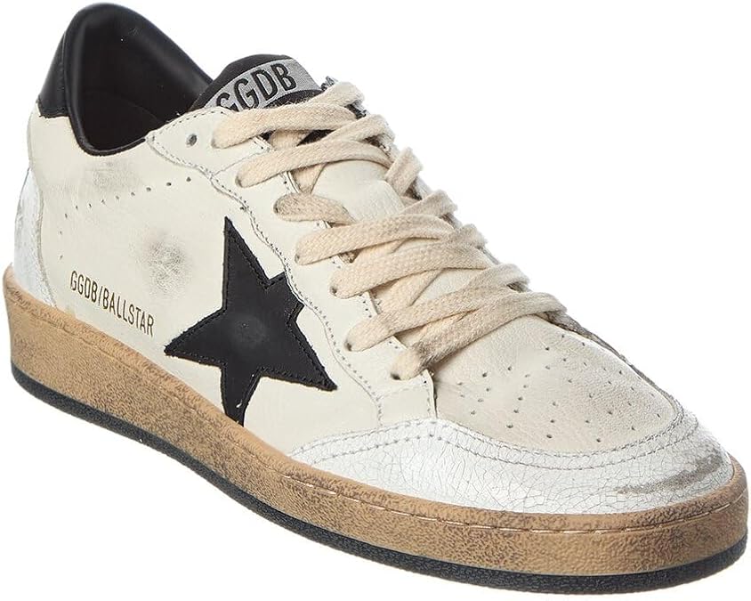 Golden Goose Ball Star Leather Sneaker, 36, White