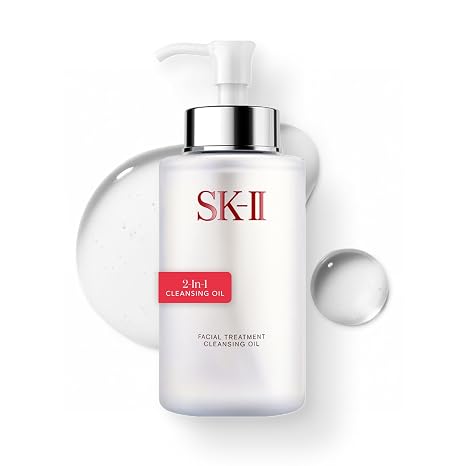 SK-II Facial Treatment Cleansing Oil - Gentle Makeup Remover Oil & Face Cleanser - Improves Texture, Dullness & Dryness for a Visibly Smoother Complexion (8.4 oz)